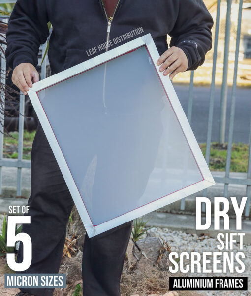 Dry Sift Screens - Aluminium Frames - Set of 5