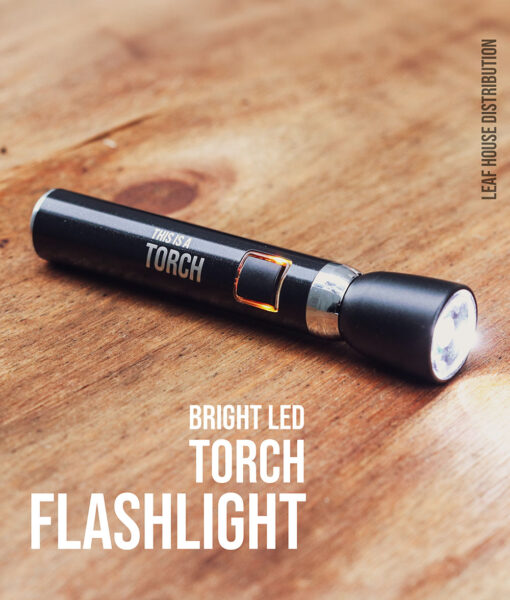 Variable Voltage Torch Flashlight - Rechargeable 500mAh Battery - Threaded Bulb Connection