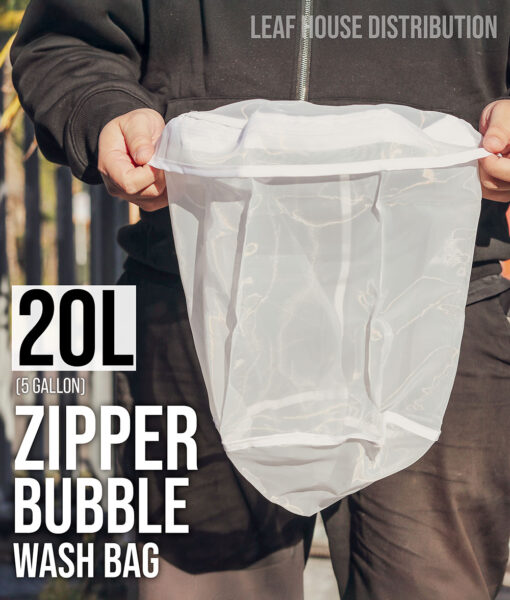 Zipper Bubble Wash Bag - 5 Gallon (22.73 L)