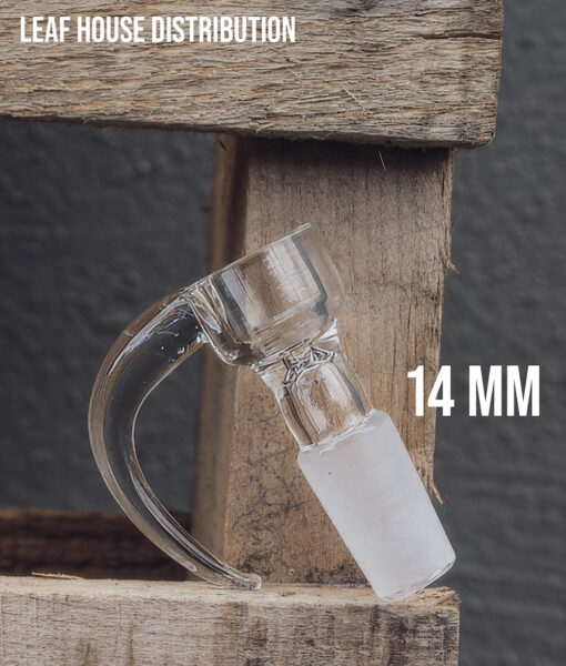 Glass Bowl with Curved Handle – 14mm – Clear