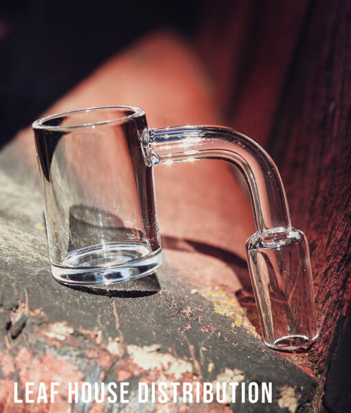 Flat Bottom Quartz Banger 25mm Clear Bottom – 14mm 90°
