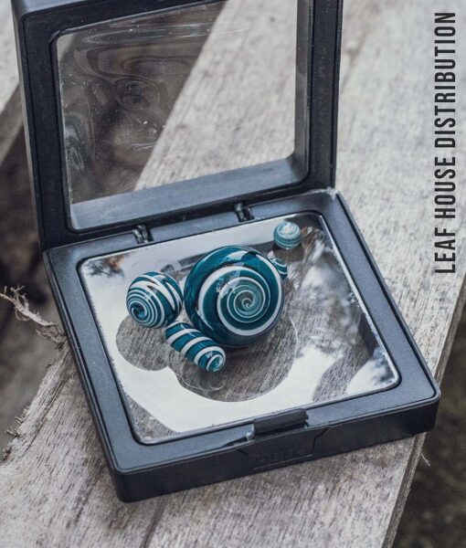 SwirlStorm Coloured Glass Pearl Set – 5 Piece with Display Box