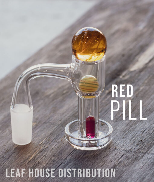 Terp Slurper Banger Set With Three-Piece Marble Set - Red Pill Version – 14mm Full Weld 90 Degree
