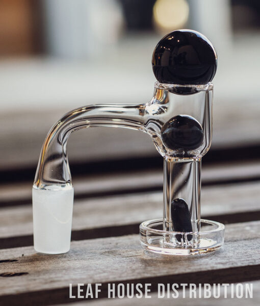 Terp Slurper Banger Set With Three-Piece Marble Set With Pill - 14mm Full Weld 90 Degree